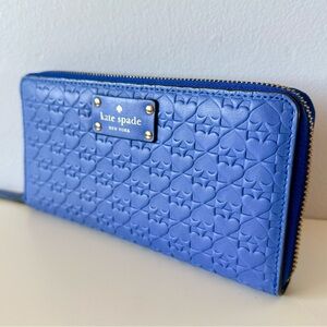 KATE SPADE LEATHER WALLET PENN PLACE EMBOSSED.